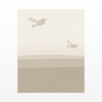 Warm Linen Hummingbird Printable Wall Art – Limited Edition Giclée Art Print | Instant Digital Download — Unframed flat preview