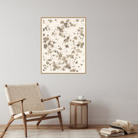 Warm Linen Paint Splatter Wall Art Print – Signed Limited Edition Giclée | Modern Gallery Decor — Reading nook
