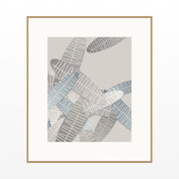 Warm Linen Tropical Wall Art Print – Signed Limited Edition Giclée | Modern Gallery Decor — Natural gallery mat