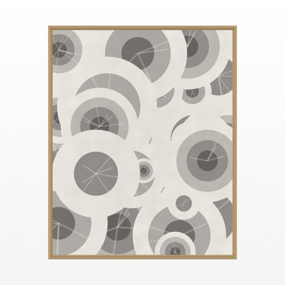 Warm Paper Adire – Signed 50-Edition Giclée Print for Gallery Walls — Floating natural frame