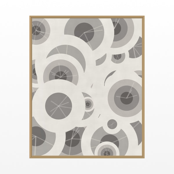 Warm Paper Adire – Signed 50-Edition Giclée Print for Gallery Walls — Floating natural frame