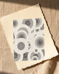 Warm Paper Adire – Signed 50-Edition Giclée Print for Gallery Walls — Paper/edge detail