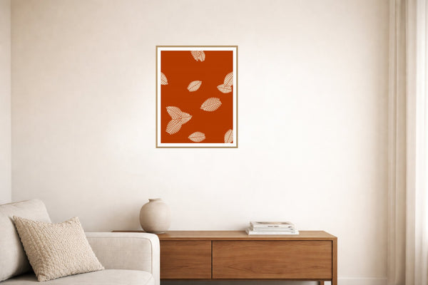 Warm Sunset Tropical Wall Art Print – Signed Limited Edition Giclée | Modern Gallery Decor — Living room lifestyle