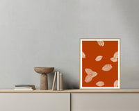Warm Sunset Tropical Wall Art Print – Signed Limited Edition Giclée | Modern Gallery Decor — Grey wall with bowl